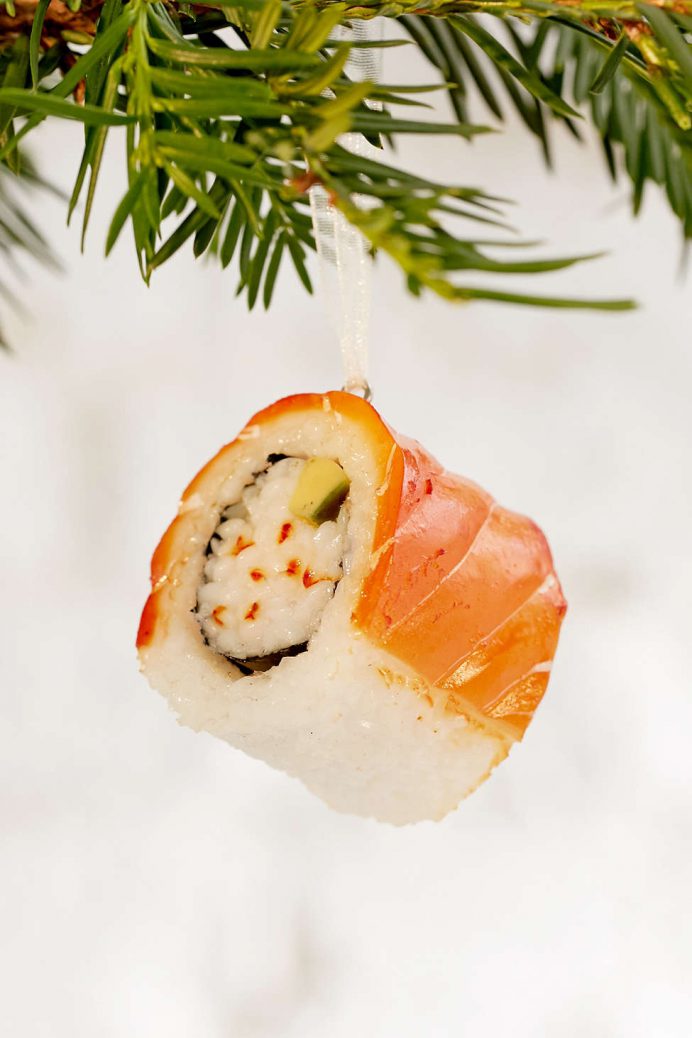 Sushi Sashimi christmas Tree decorations for the Heart Eyed Foodie