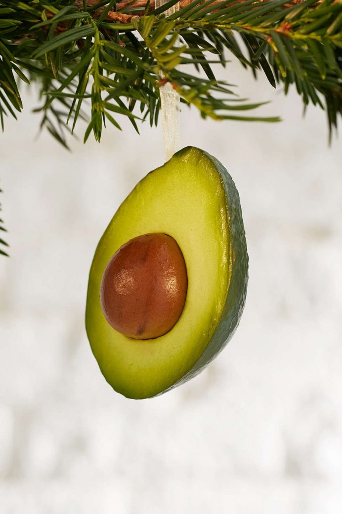 Avocado christmas Tree decorations for the Heart Eyed Foodie