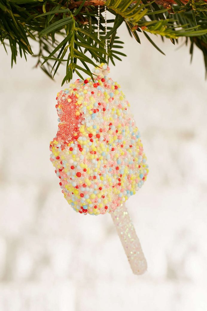 popsicle glitter christmas Tree decorations for the Heart Eyed Foodie