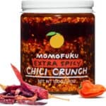 red chili oil Momofuku Extra Spicy Chili Crunch by David Chang, (5.3 Ounces), Oil with Crunchy Garlic and Shallots, Crisp for Cooking as Sauce or Topping