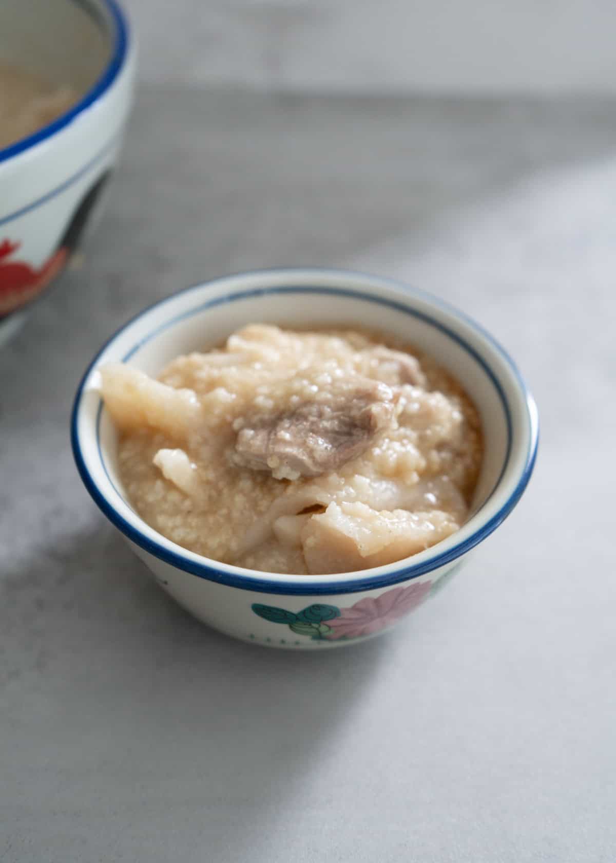 Creamy congee Millet Porridge with Chinese Yams (Instant Pot) 淮山小米粥