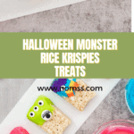 decorating halloween monsters rice krispies recipe