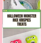 decorating halloween monsters rice krispies recipe